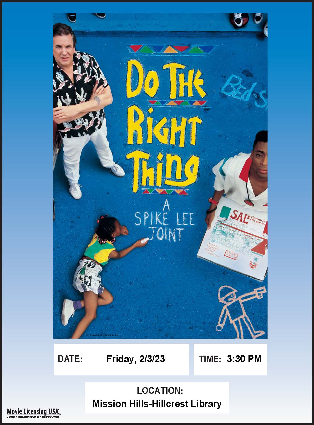 Movie poster for Do the Right Thing