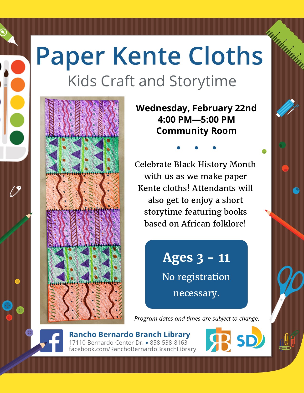 Paper Kente Cloths