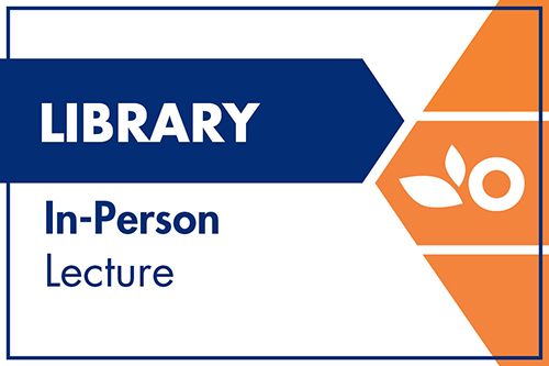 Logo from OASIS indicating In-Person Lecture at a Library