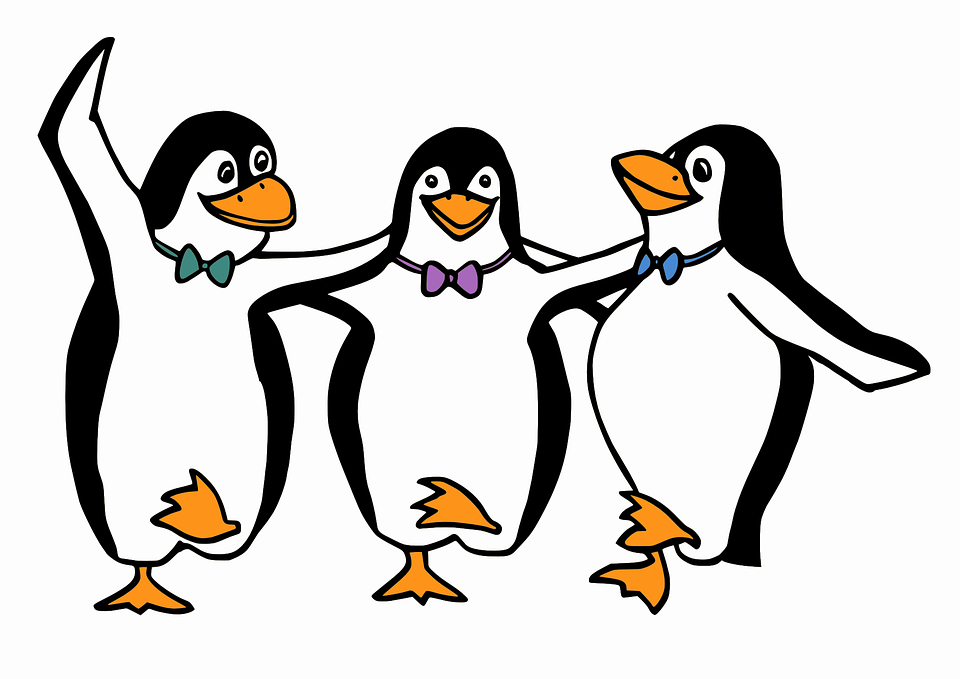 penguins dancing