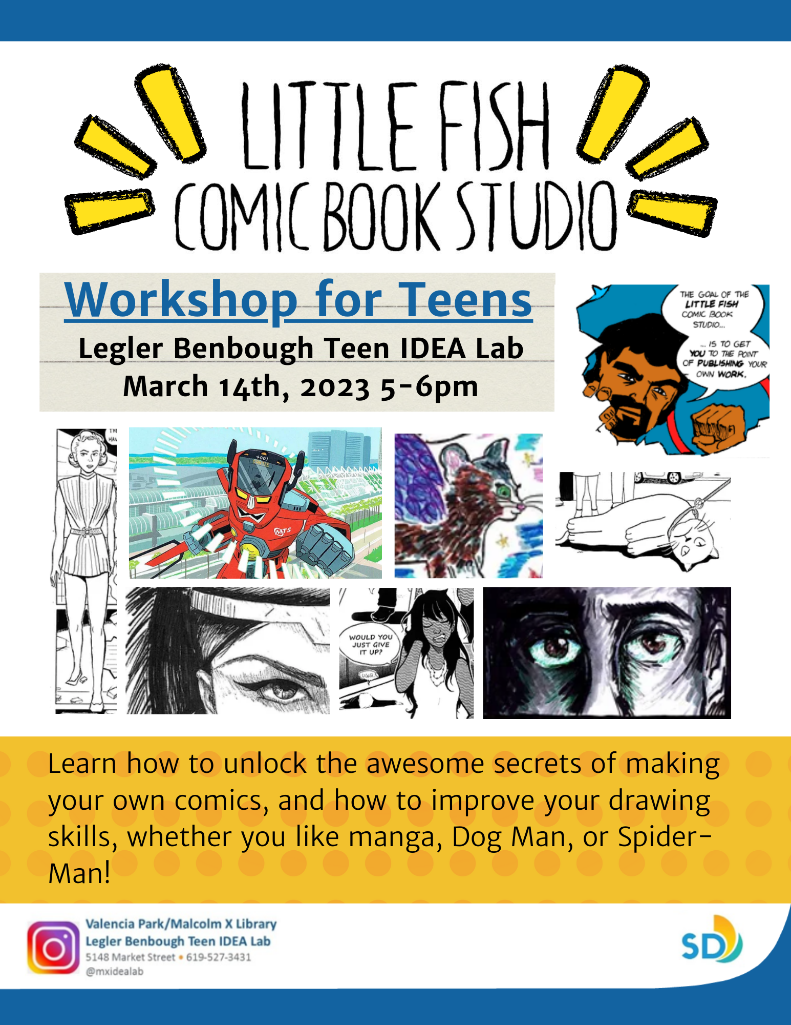 Little Fish Comic Book workshop