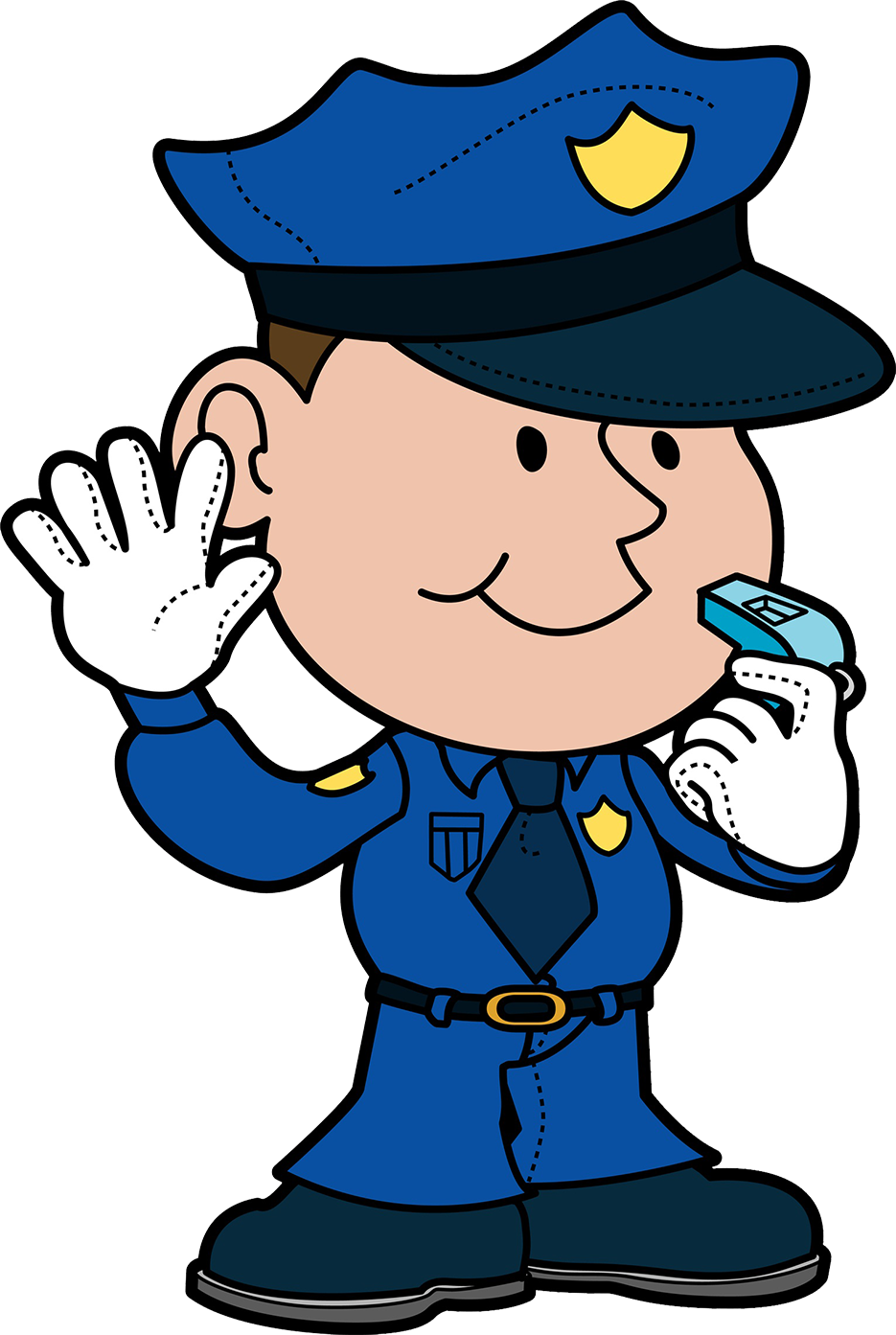 Police Officer with whistle