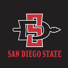 San Diego State University's logo (large letters SD on a black background)