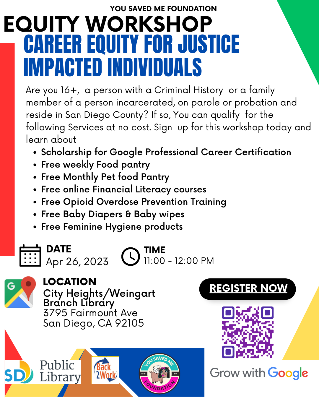 Career Equity for Justice Impacted Individuals EQUITY PROGRAM Workshop