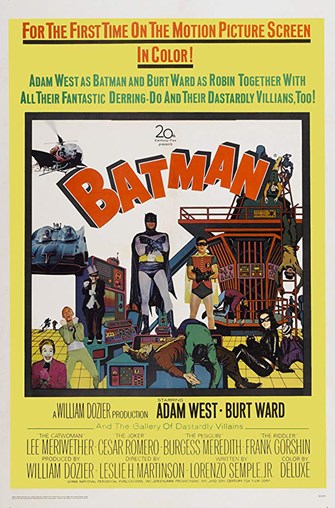 movie poster for Batman starring Adam West