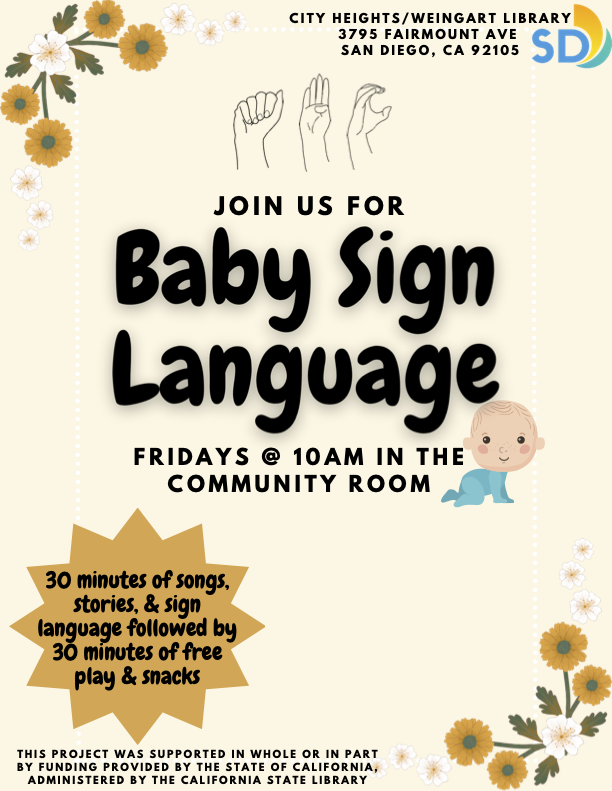 Baby Sign Language Flyer
