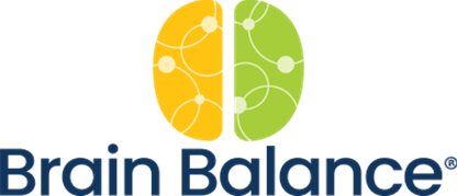 Brain Balance logo, which is a Cerebrum with each hemisphere being a different color