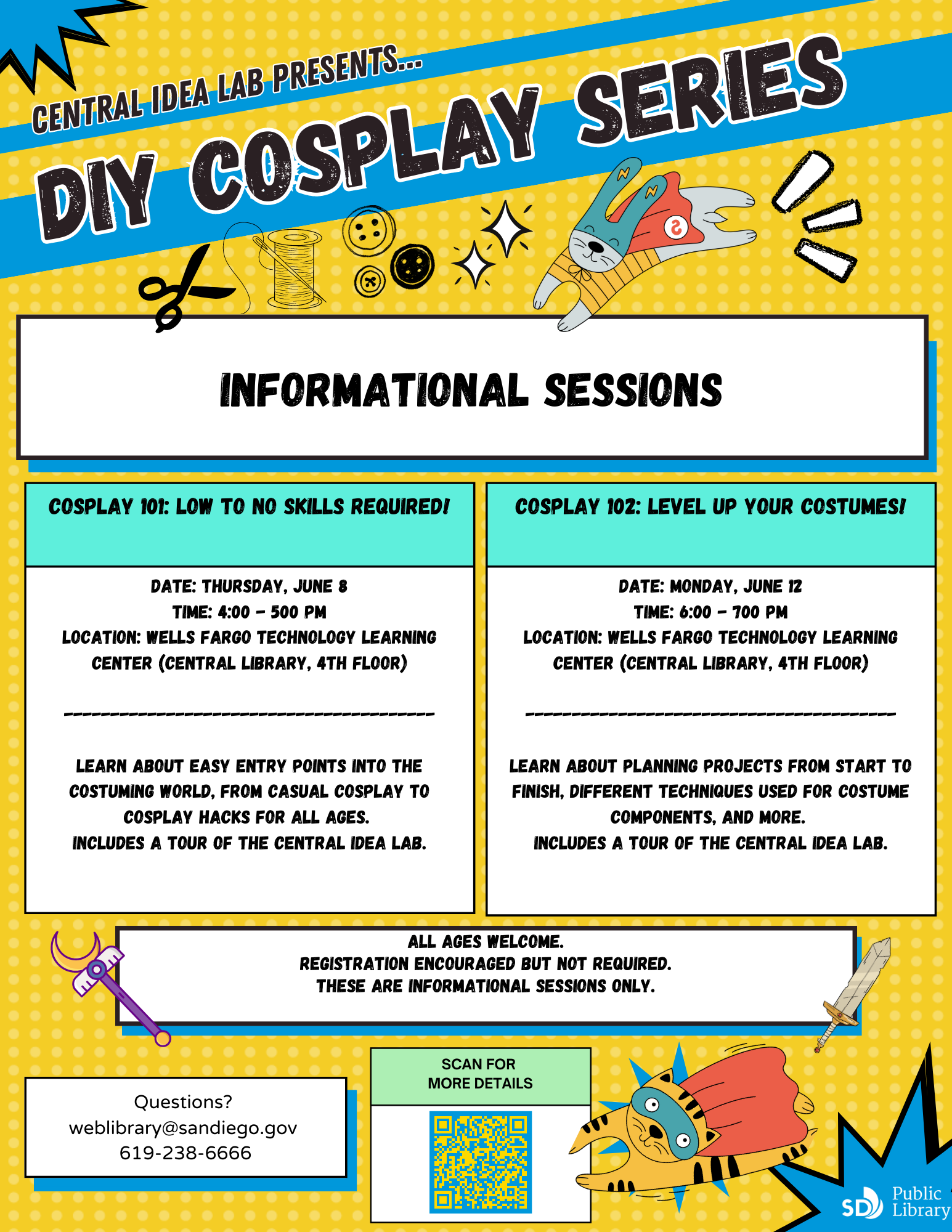 DIY Cosplay Series: Info sessions