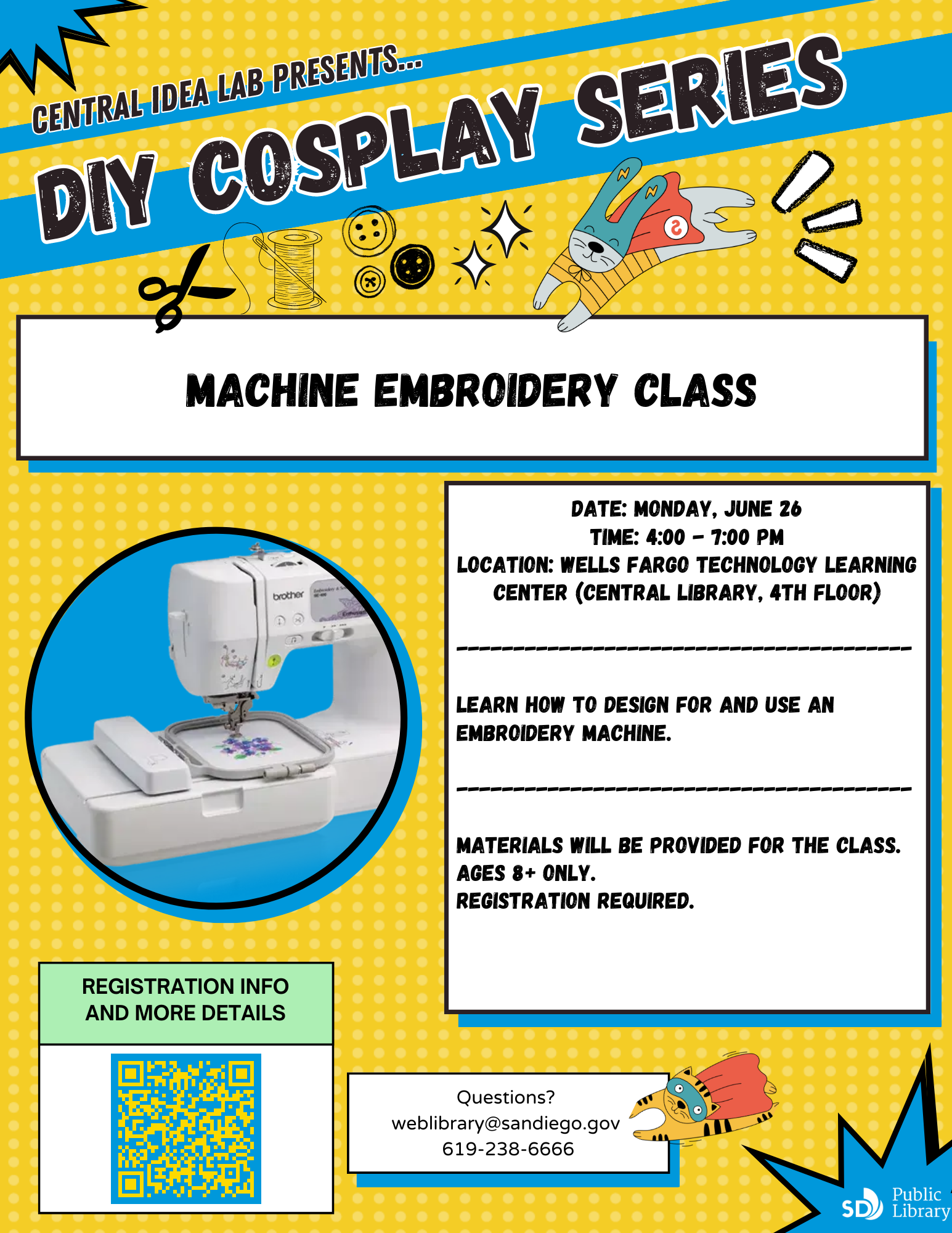 DIY Cosplay Series: Machine embroidery