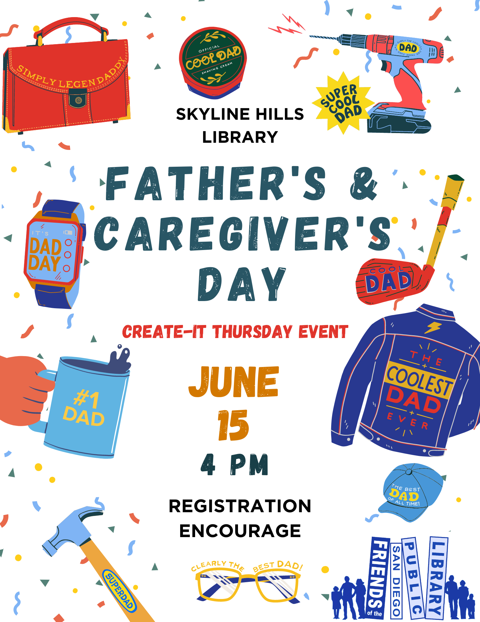 Father's Day & Caregiver's Day! Honoring all who care for children.