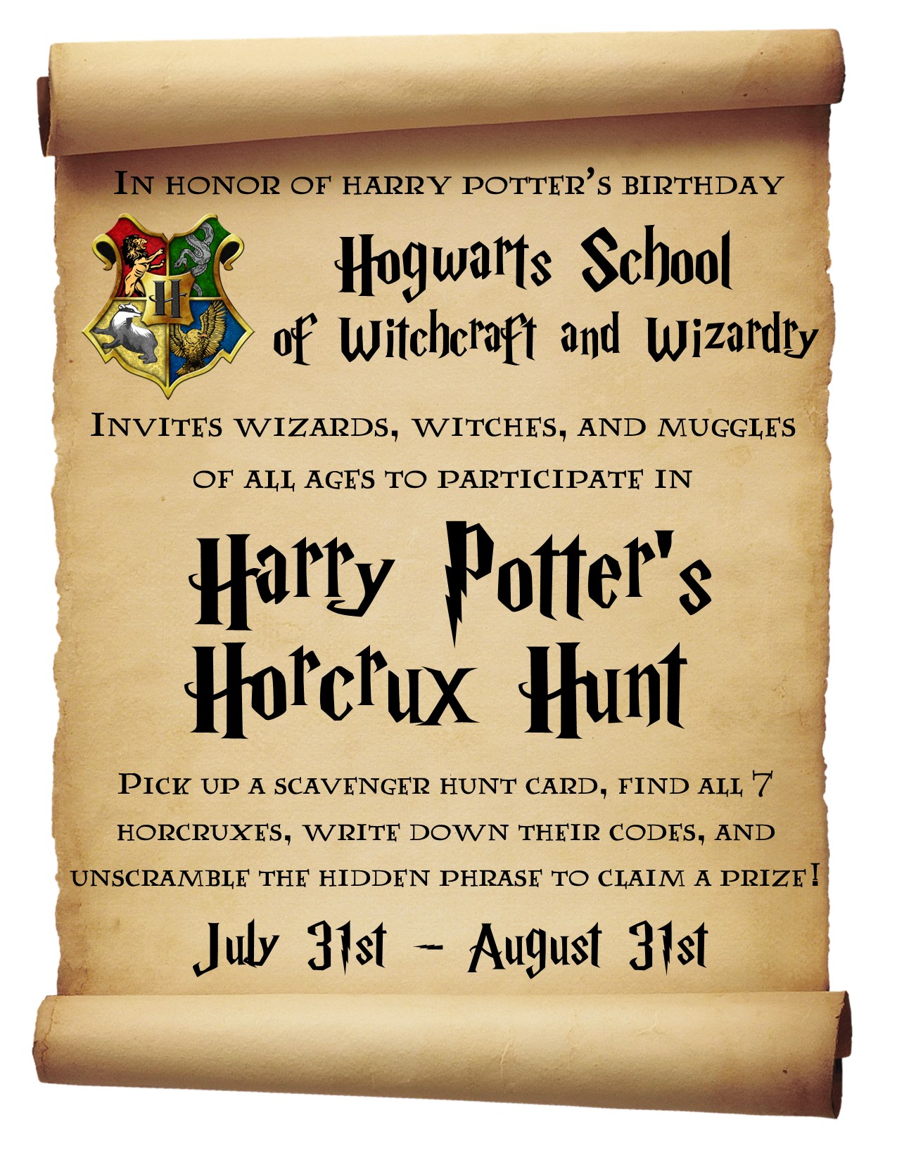 Harry Potter's Horcrux Hunt | San Diego Public Library