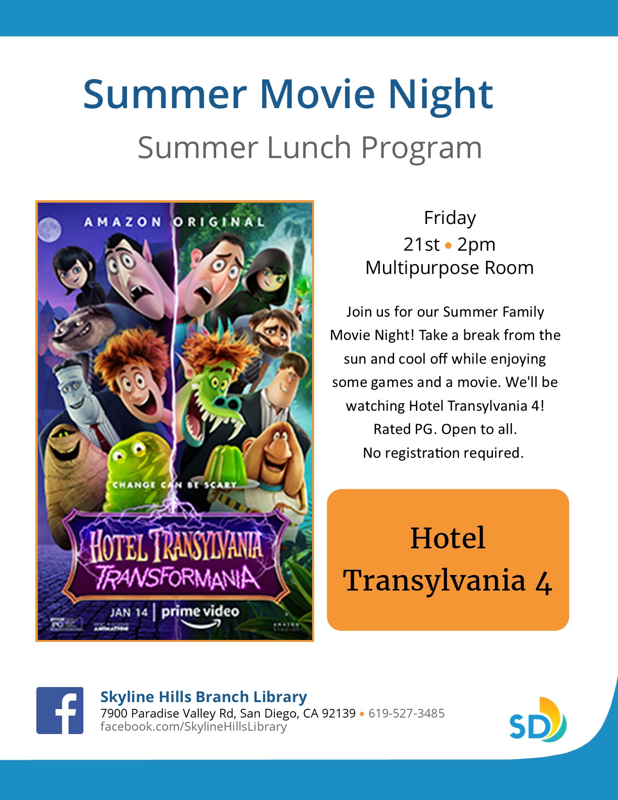 Movie Night: Hotel Transylvania 4