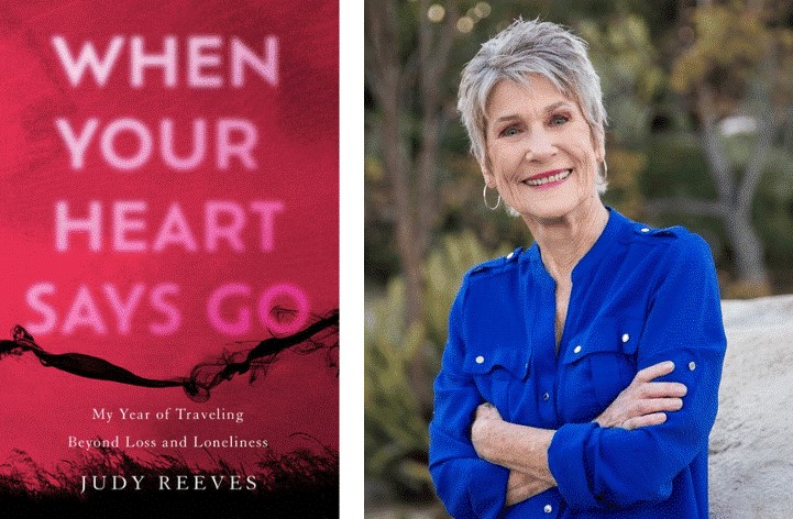 Photo collage of Judy Reeves and book cover