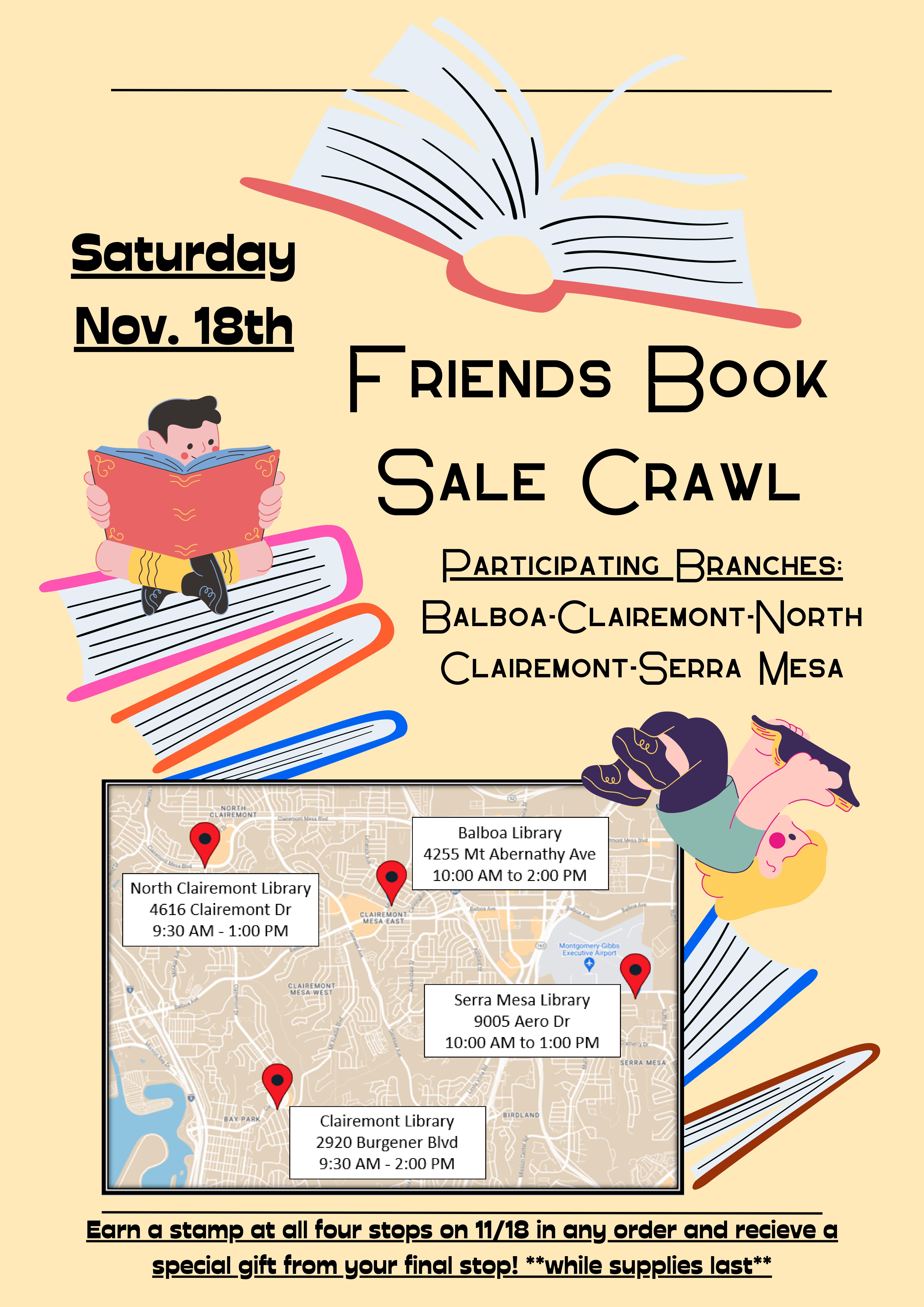 Book Sale Crawl Flyer