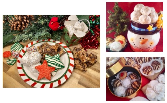 Photos of vegan holiday cookies
