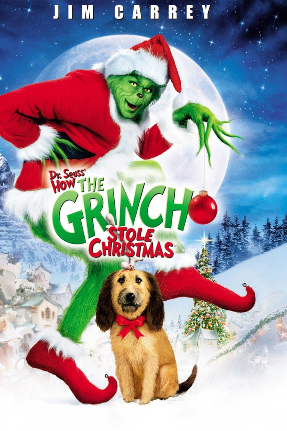 Movie cover for How the Grinch Stole Christmas starring Jim Carrey