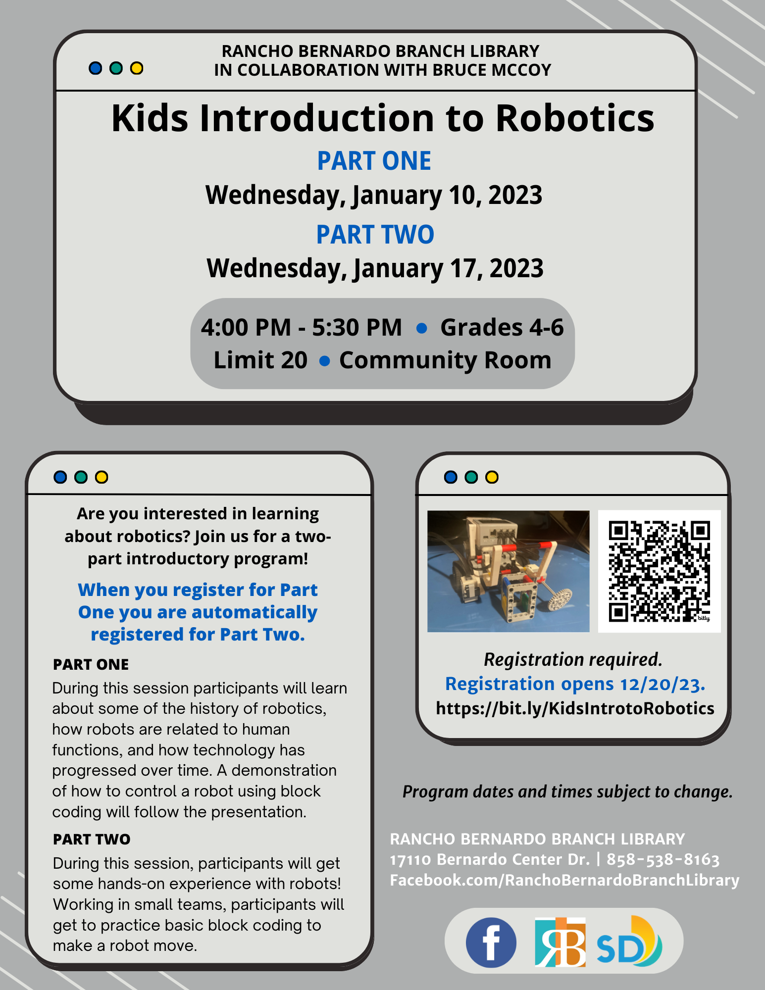 Kids Intro to Robotics