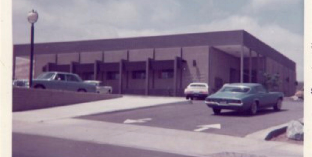 San Carlos Branch Library building circa 1974.