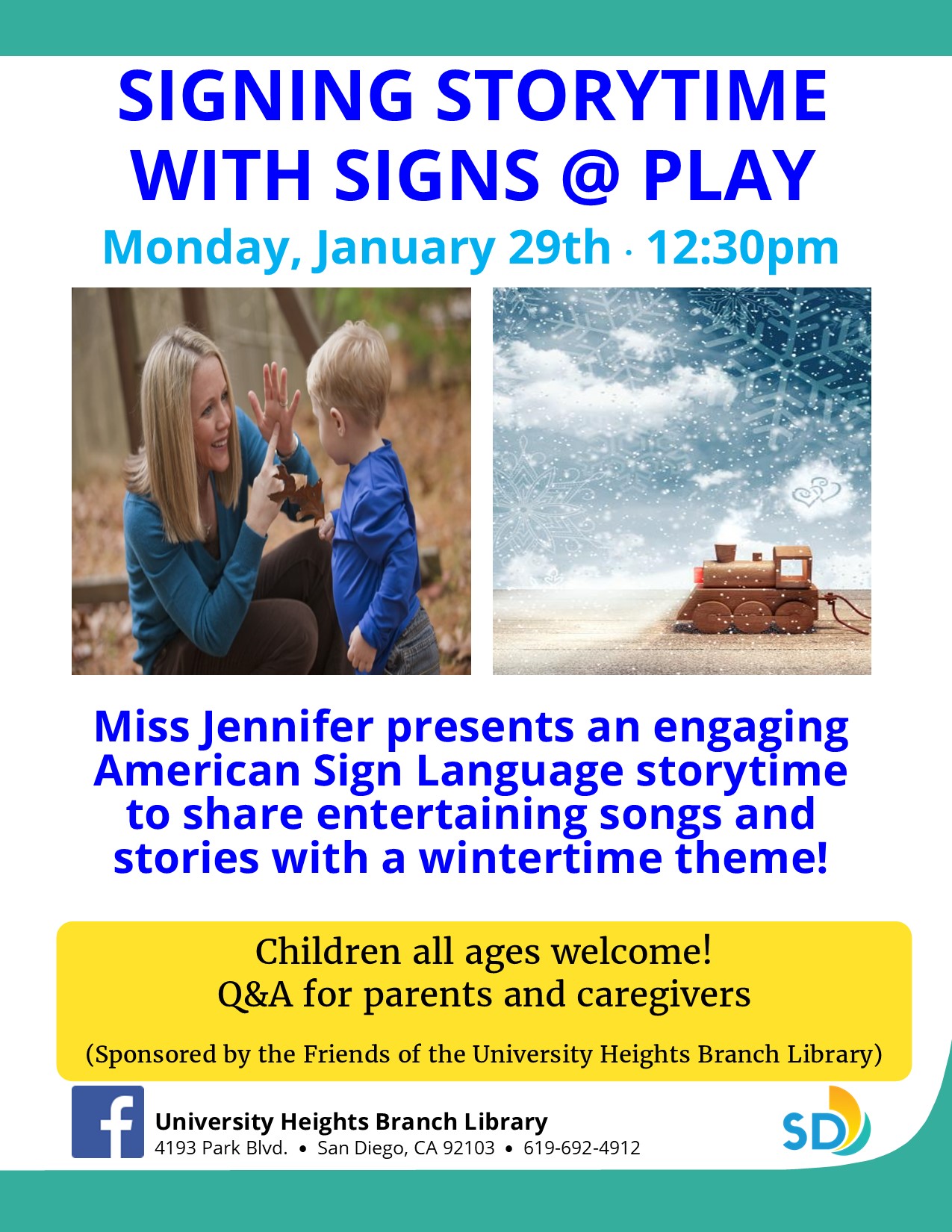 Signing Storytime Flyer