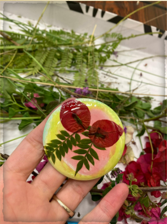 Watercolor Nature Button