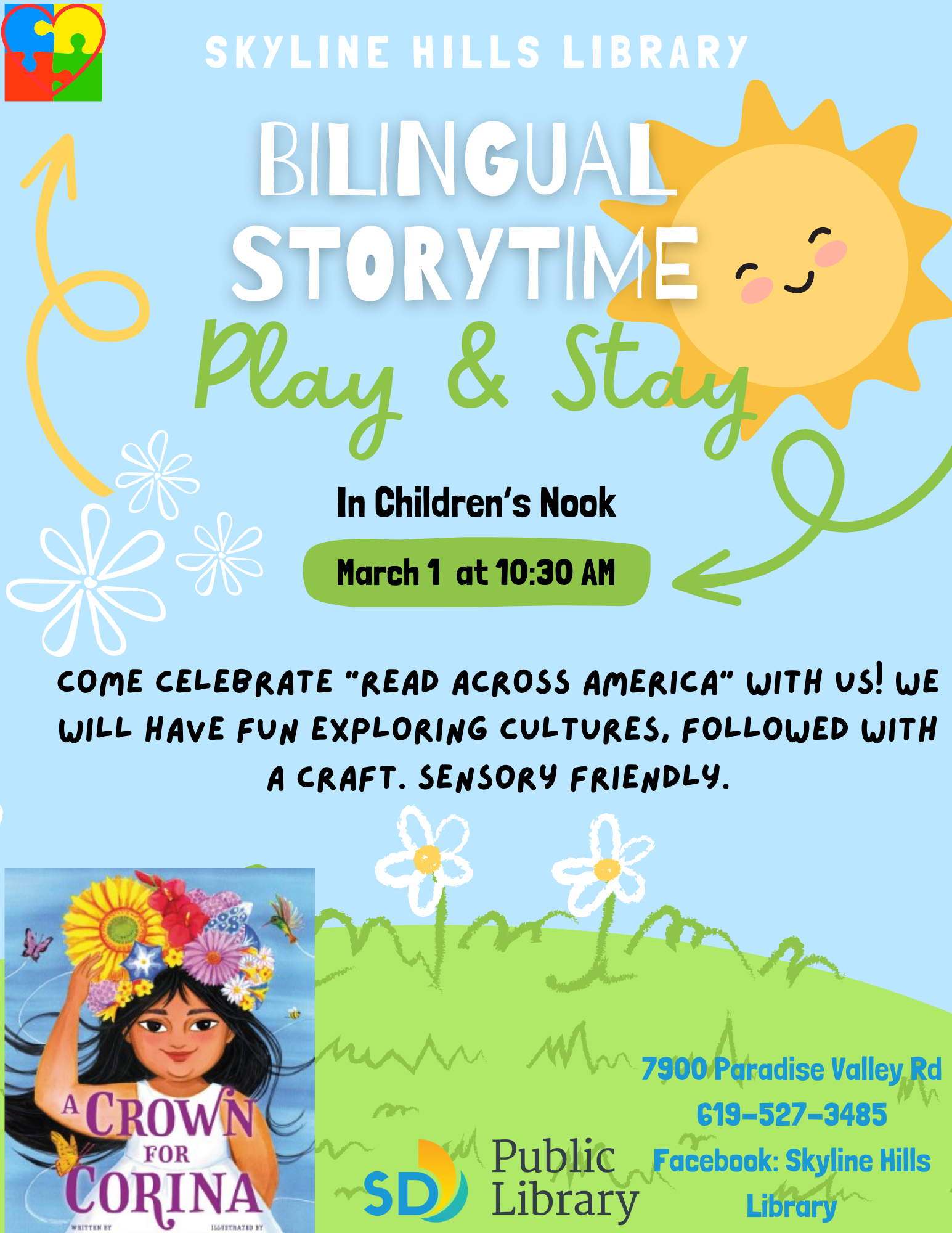 Bilingual Storytime Play & Stay Celebrating Read Across America!