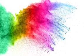 Colorful powder paint