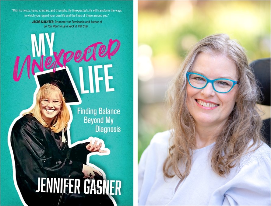 Jennifer Gasner and her book My Unexpected Life. 