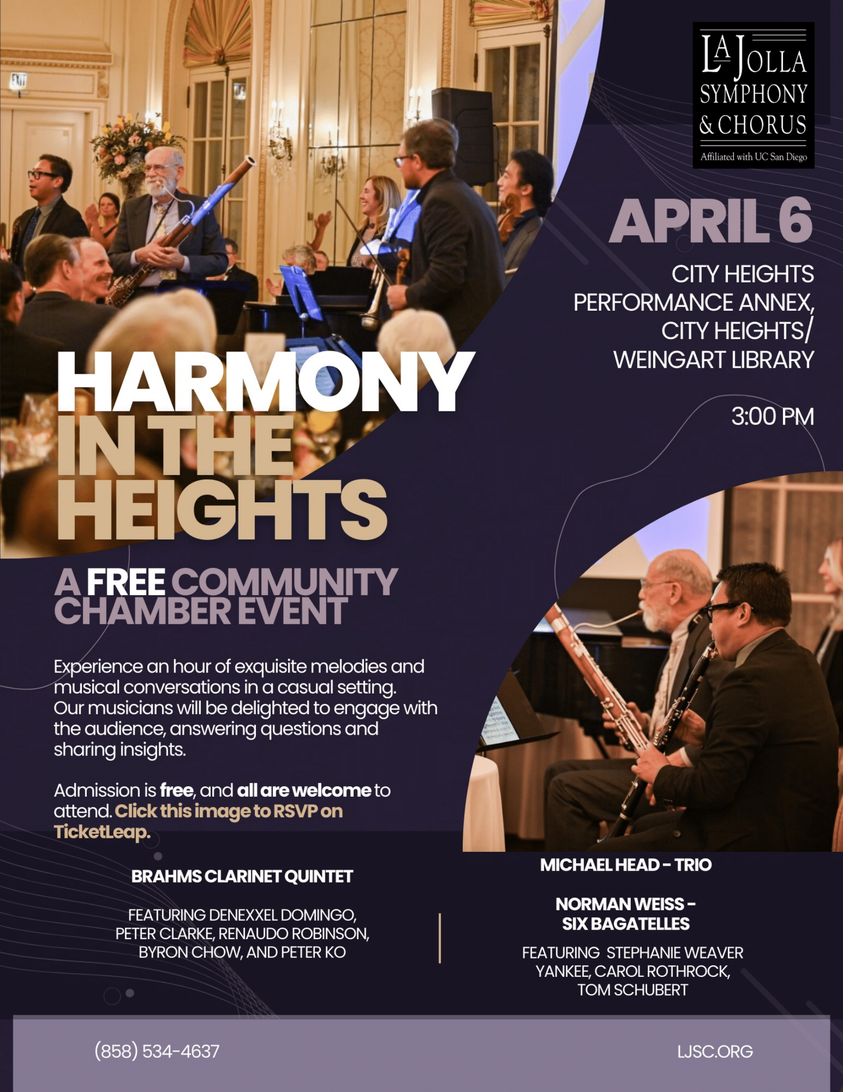 Harmony in the Heights: A Free Community Chamber Music Event