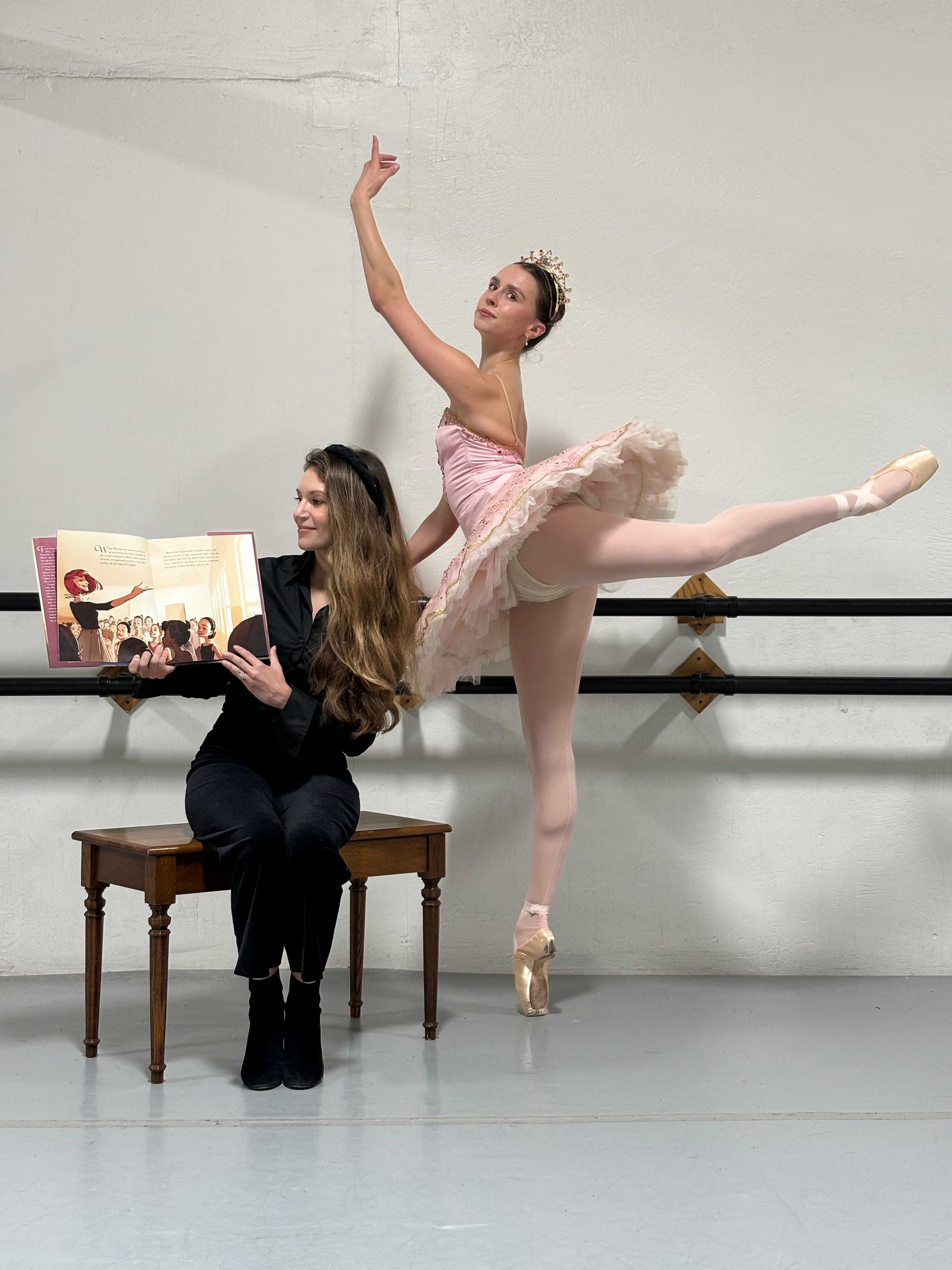 book with a ballerina
