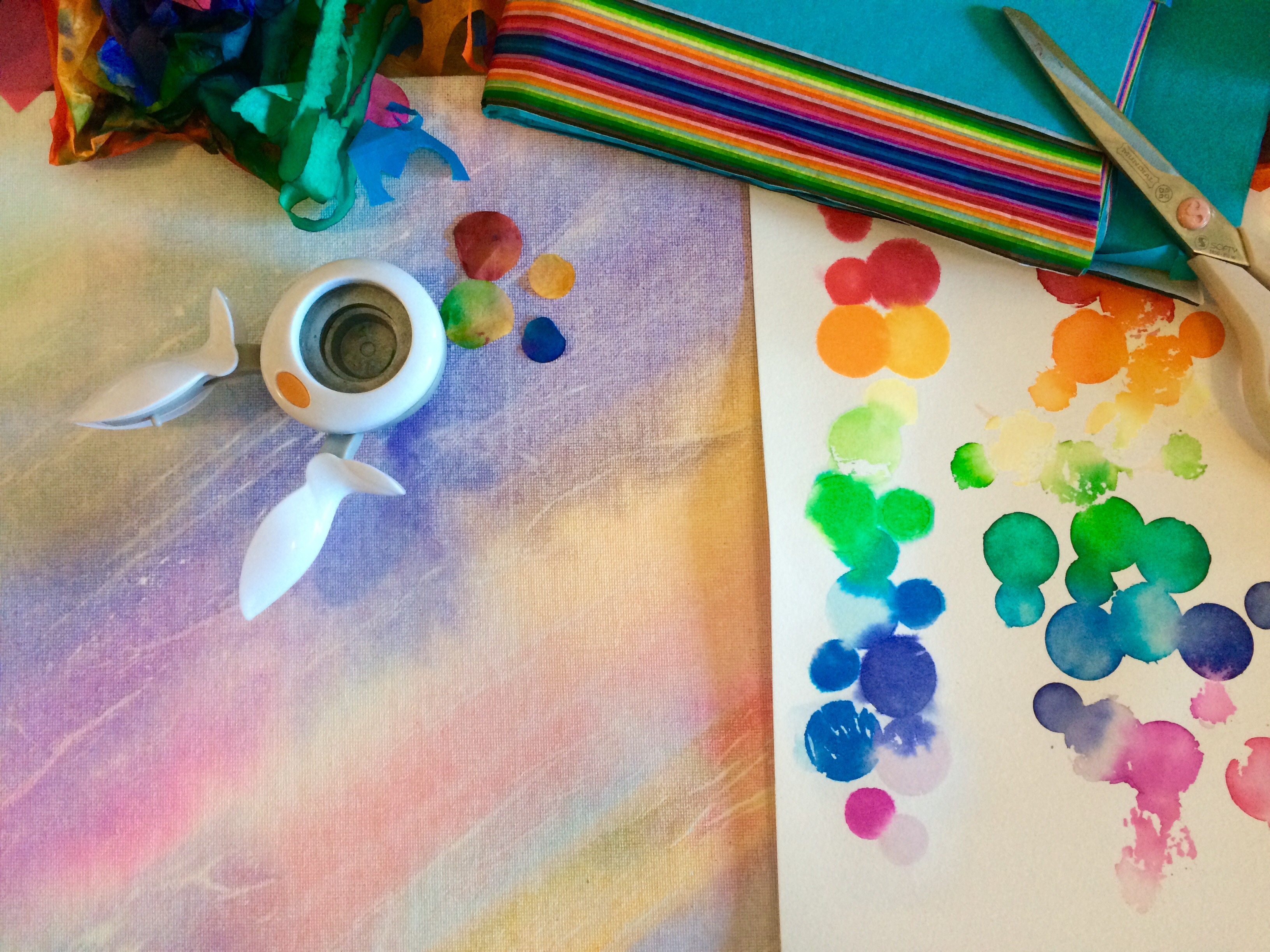 PAINTING WITH BLEEDING ART TISSUE San Diego Public Library