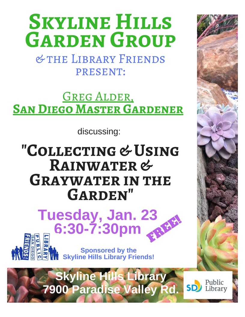 Skyline Hills Garden Group Discussion Greg Adler San Diego