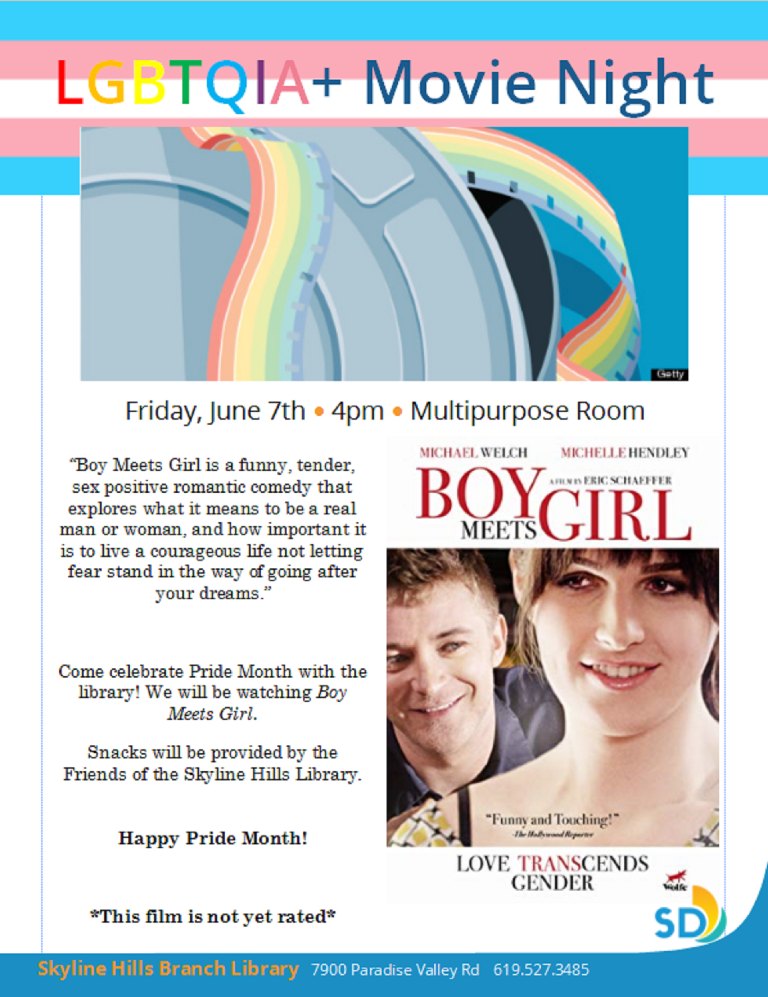 LGBTQIA+ Movie Night | San Diego Public Library