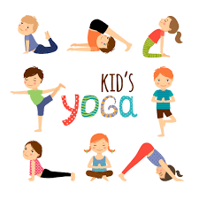 Kids doing yoga