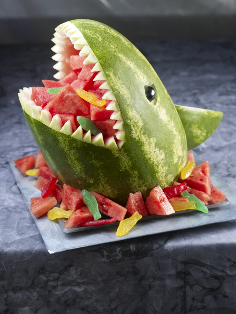 Watermelon Shark Carving 