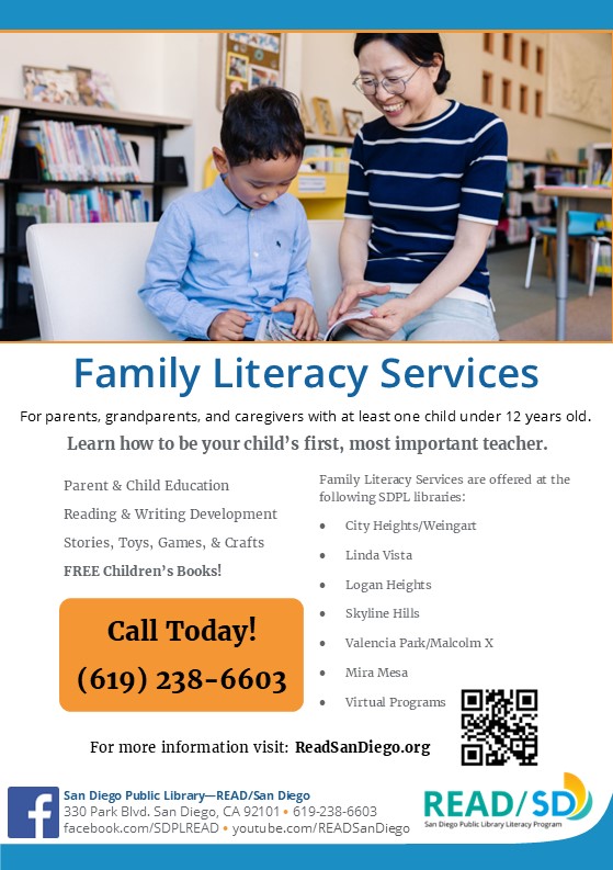 READ San Diego Family Literacy Flyer