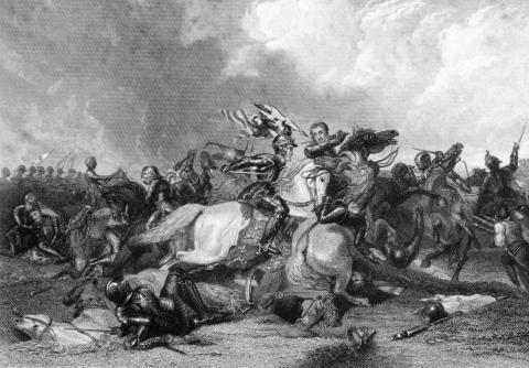 Richard III at the Battle of Bosworth