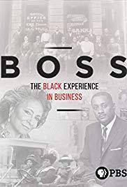 Muted gray poster with photographs of people.