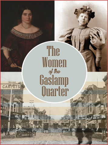 book cover - The Women of the Gaslamp Quarter