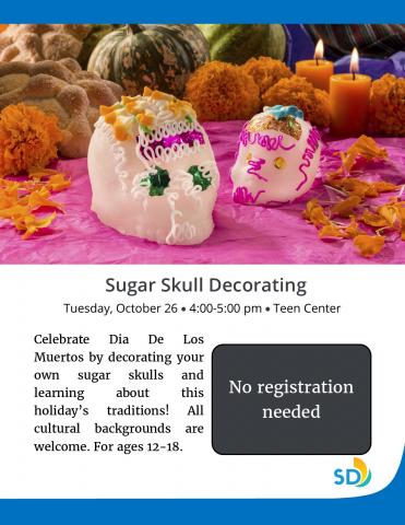 Sugar Skull Decorating flyer