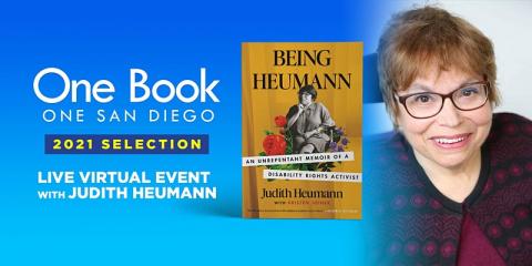 One Book One San Diego Launch Event - Featuring Author Judith Heumann