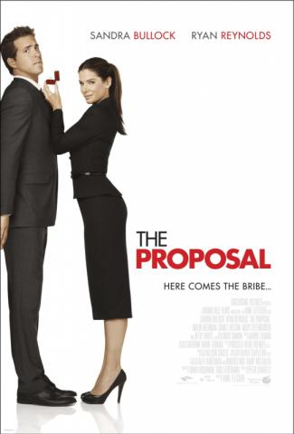 Poster for the 2009 film "The Proposal" with Ryan Reynolds and Sandra Bullock