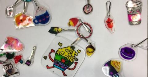 shrinky dink key chains