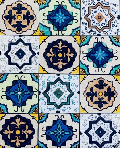 Spanish tile art