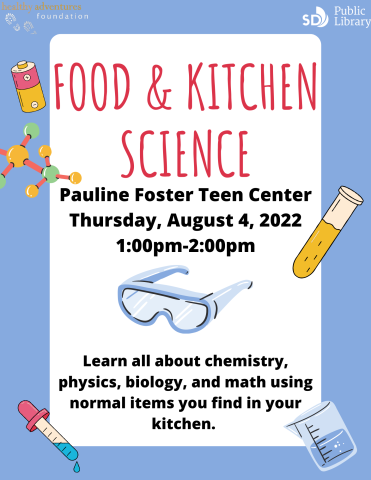 food and kitchen science flyer