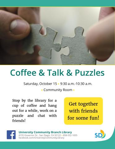 coffee talk and puzzles