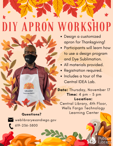 DIY Apron Workshop Flyer