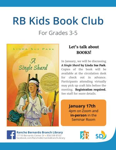 Kids Book Club Flyer