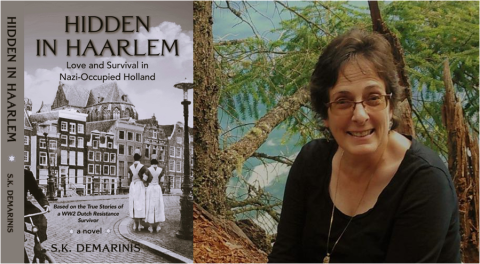 Hidden in Haarlem book cover and author Sue DeMarinis