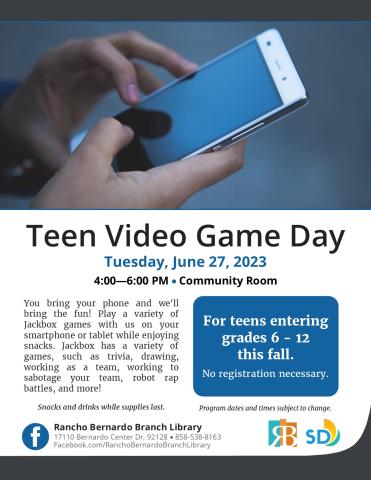 Teen Video Game Day