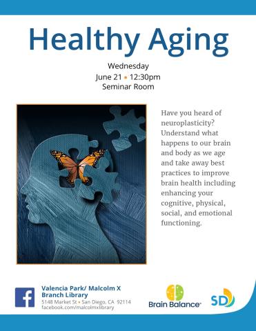 Health aging flyer descriptive text